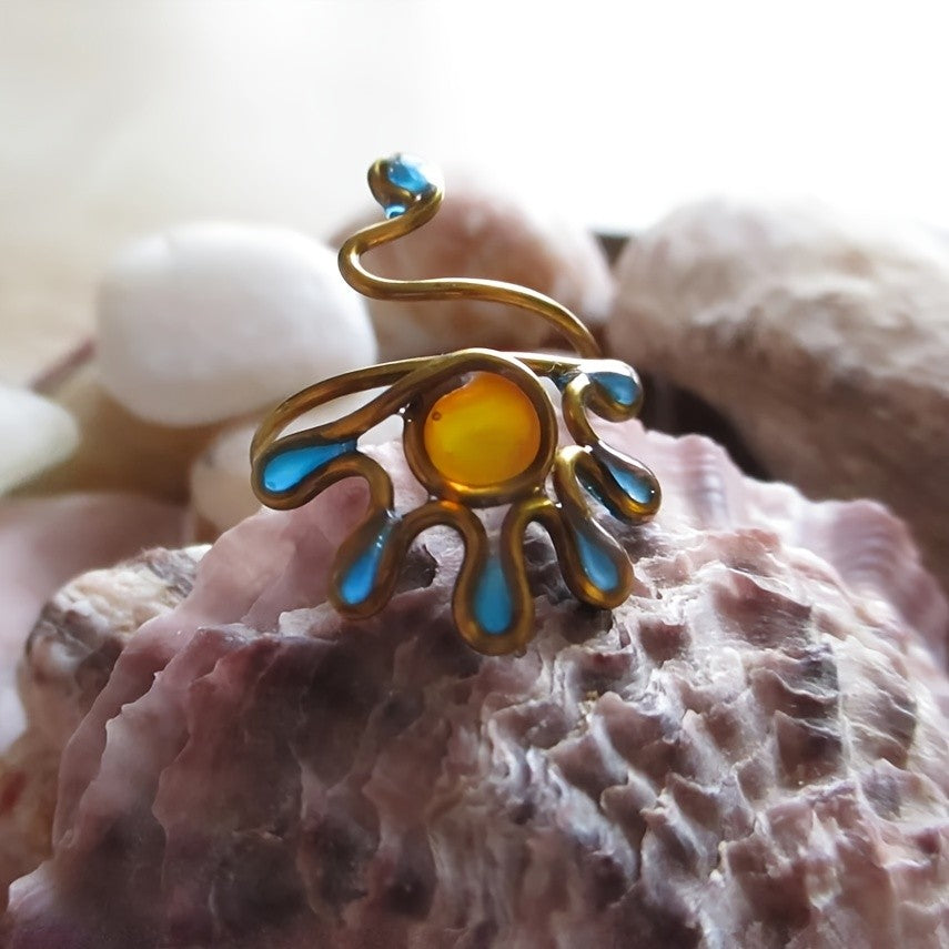 Adjustable Vintage Copper Snake Ring