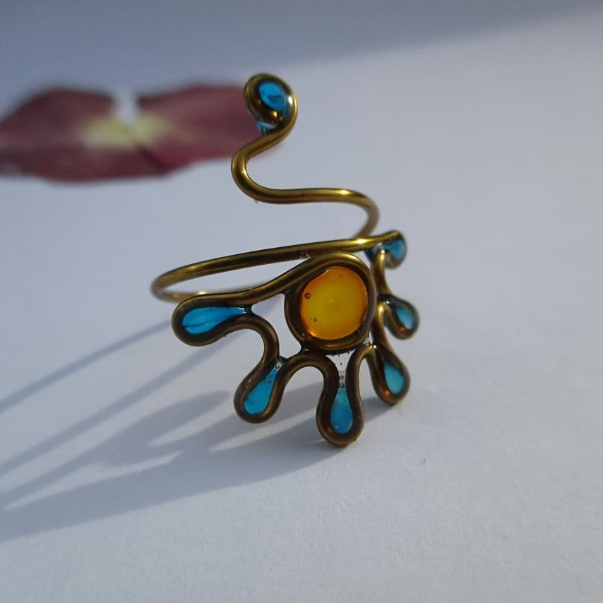 Adjustable Vintage Copper Snake Ring