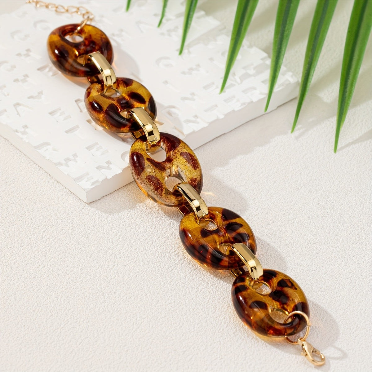 Bohemian Acrylic Link Bracelet