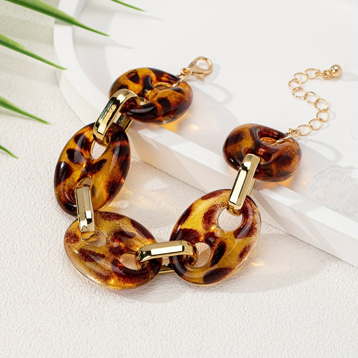 Bohemian Acrylic Link Bracelet