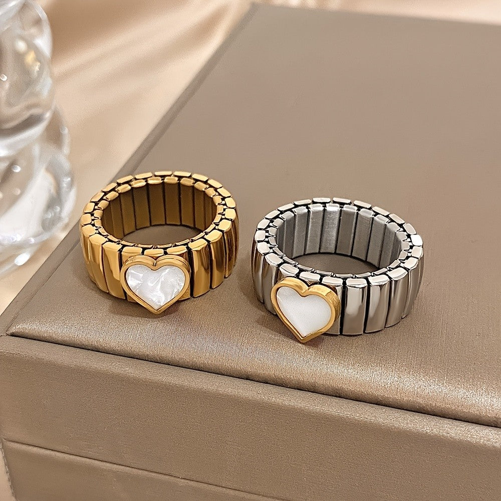 Vintage Heart Chunky Ring