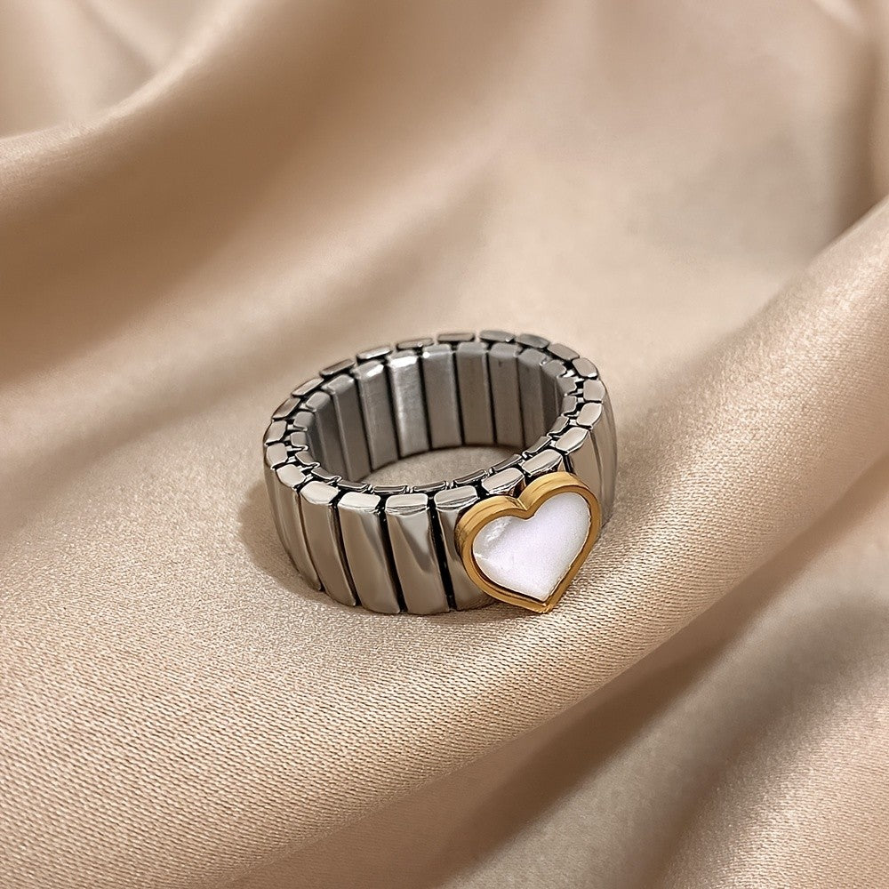 Vintage Heart Chunky Ring