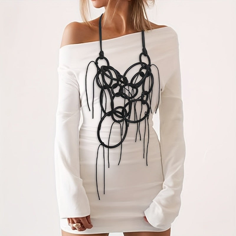 Gothic Interlocking Loop Necklace