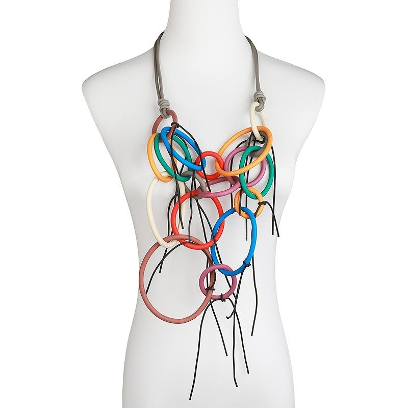 Gothic Interlocking Loop Necklace