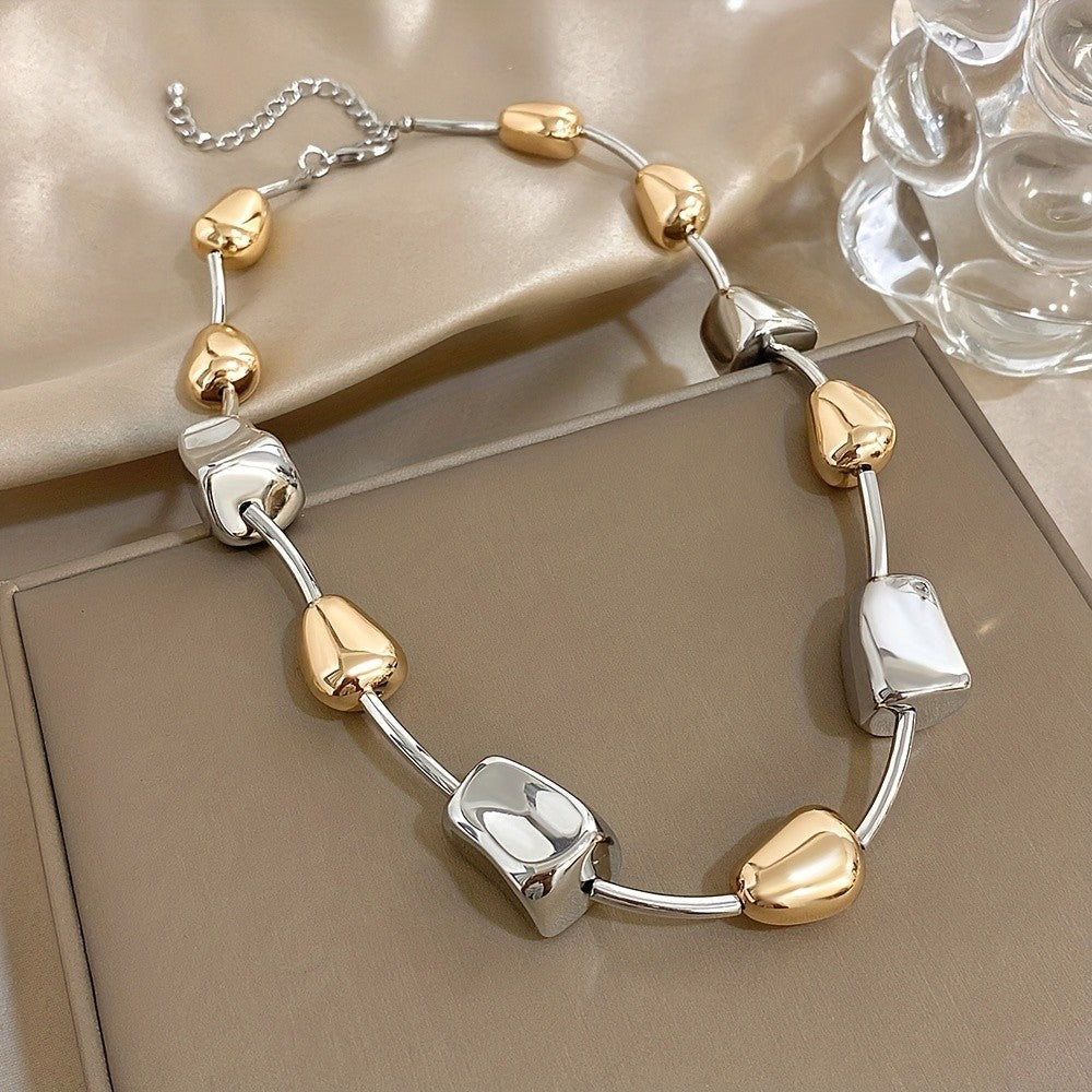Asymmetric Irregular Block Necklace