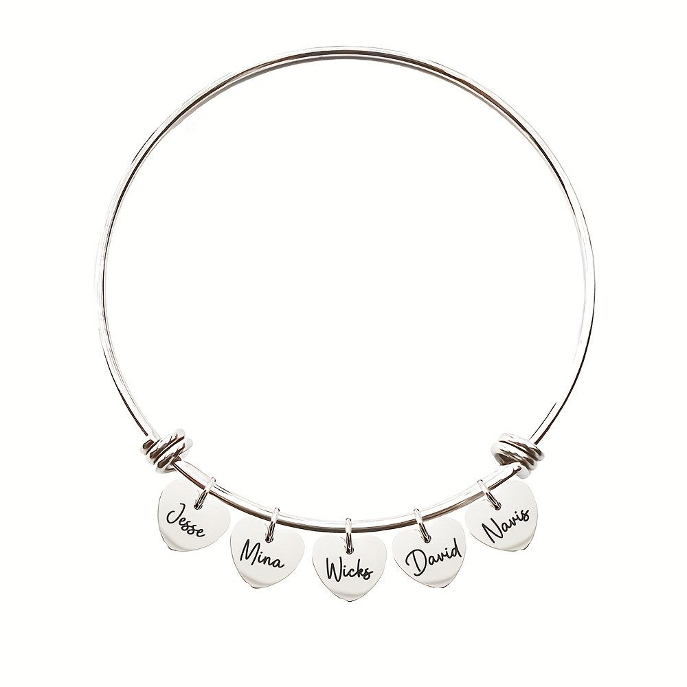 18k Adjustable Triple Heart Bangle