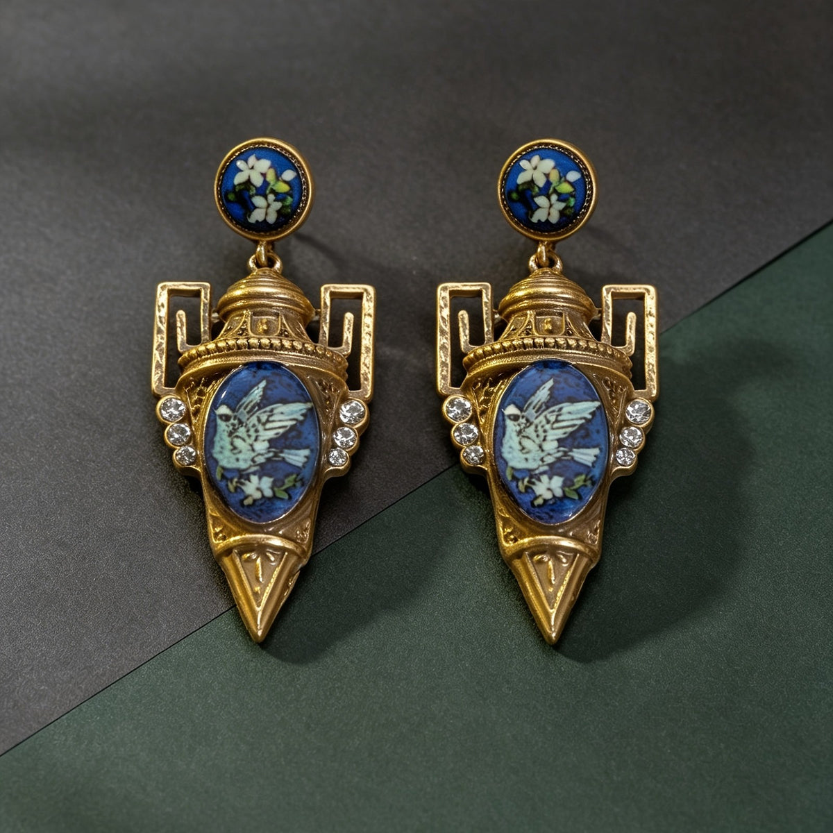 Vintage Cone Drop Earrings