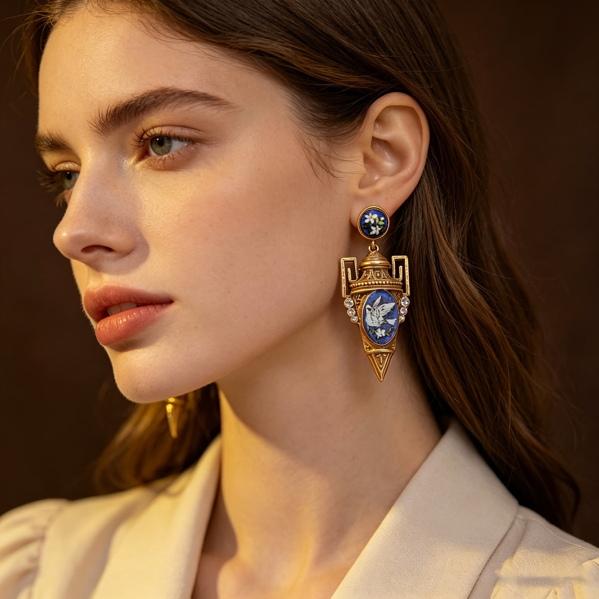 Vintage Cone Drop Earrings