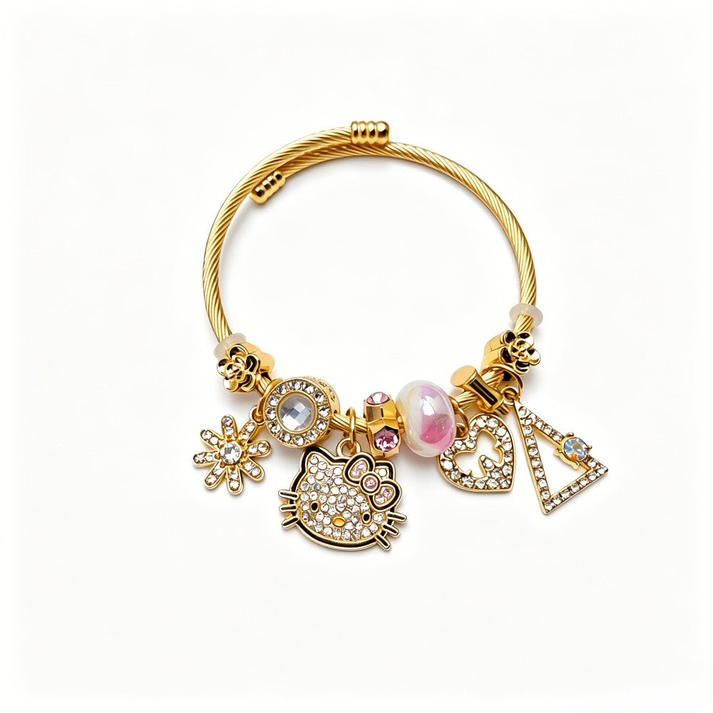 Hello Kitty Strawberry Charm Bangle