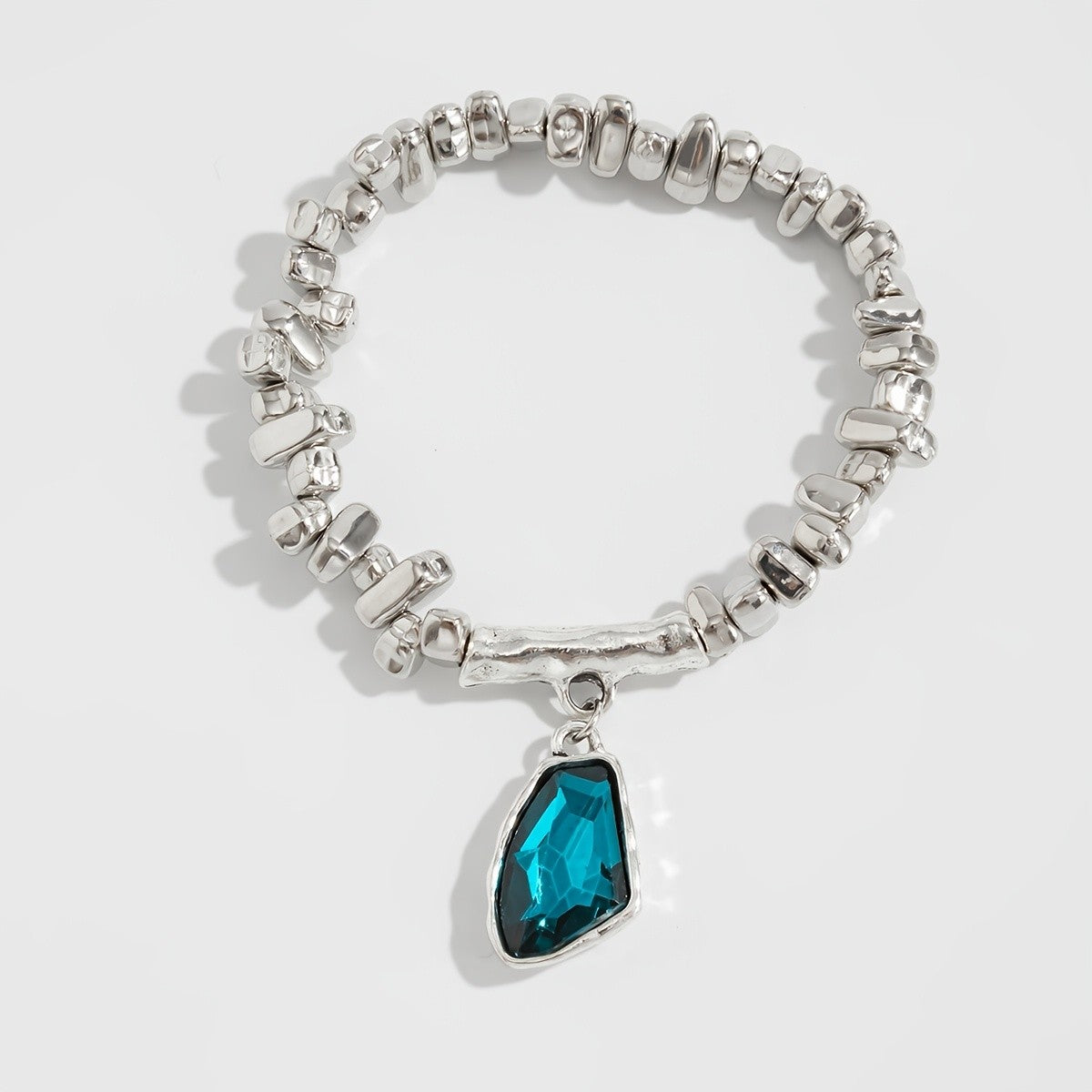 Geometric Stone Drop Bracelet