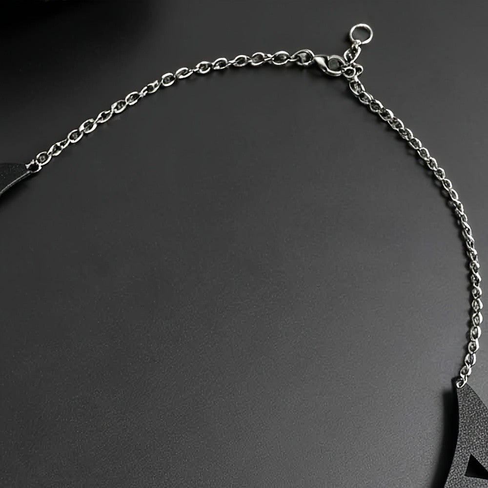 Geometric Black Hollow Collar Necklace