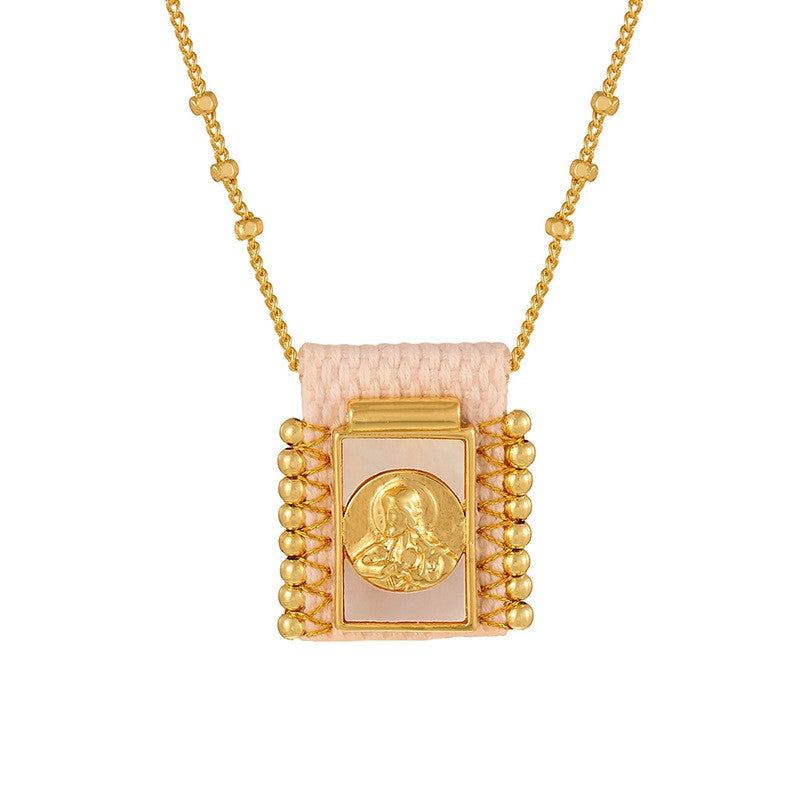 Vintage Square Cross Layered Necklace