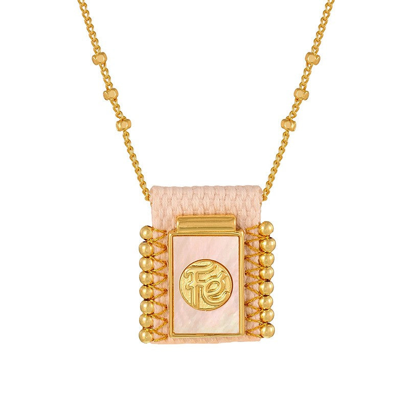 Vintage Square Cross Layered Necklace