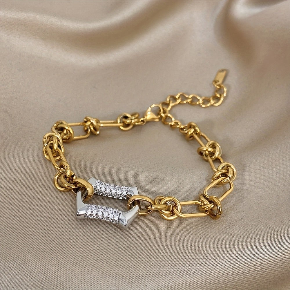 18k Two-Tone Link Necklace