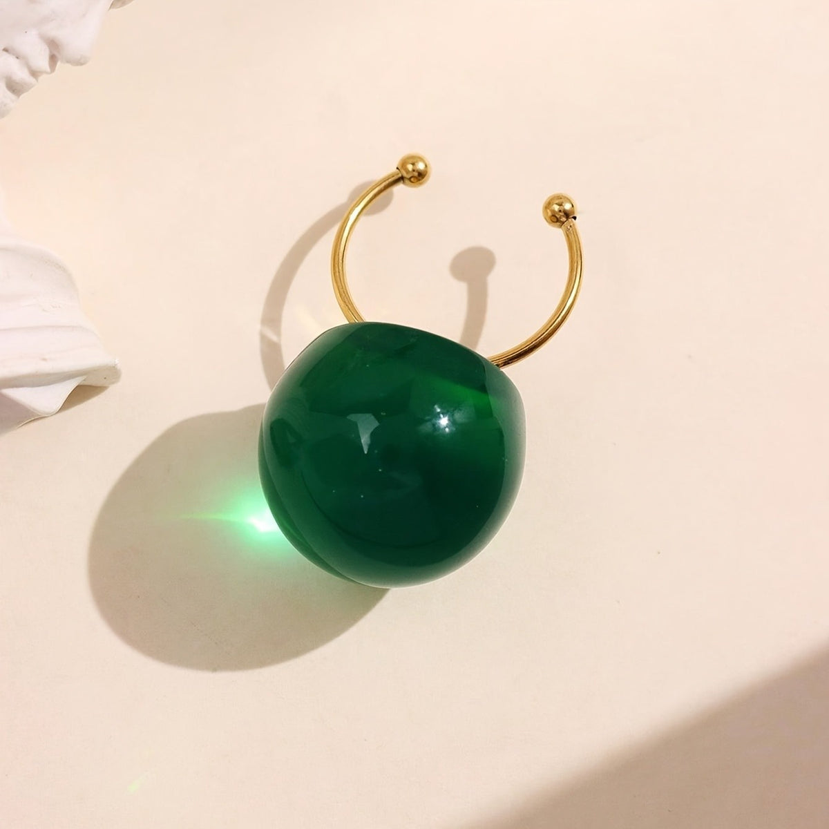 Round Resin Boho Ring