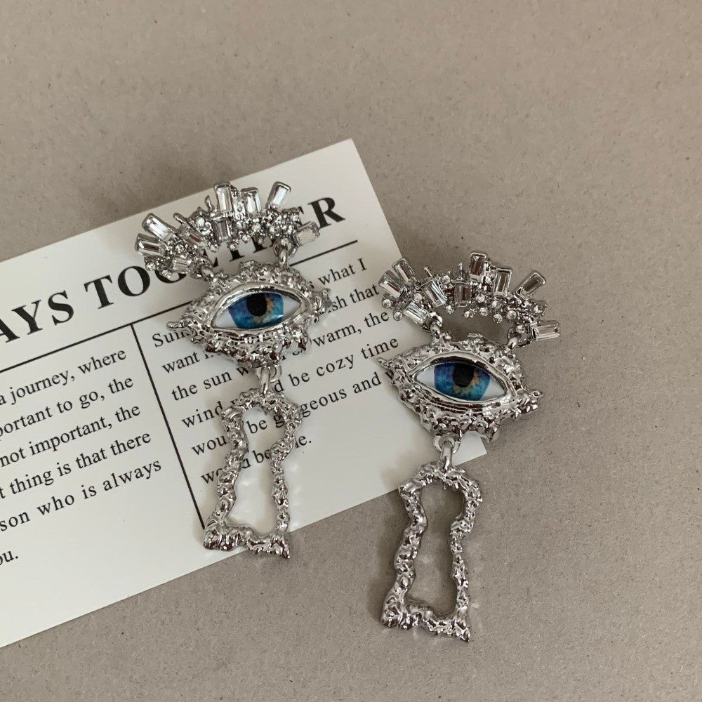 Vintage Eye Keyhole Earrings