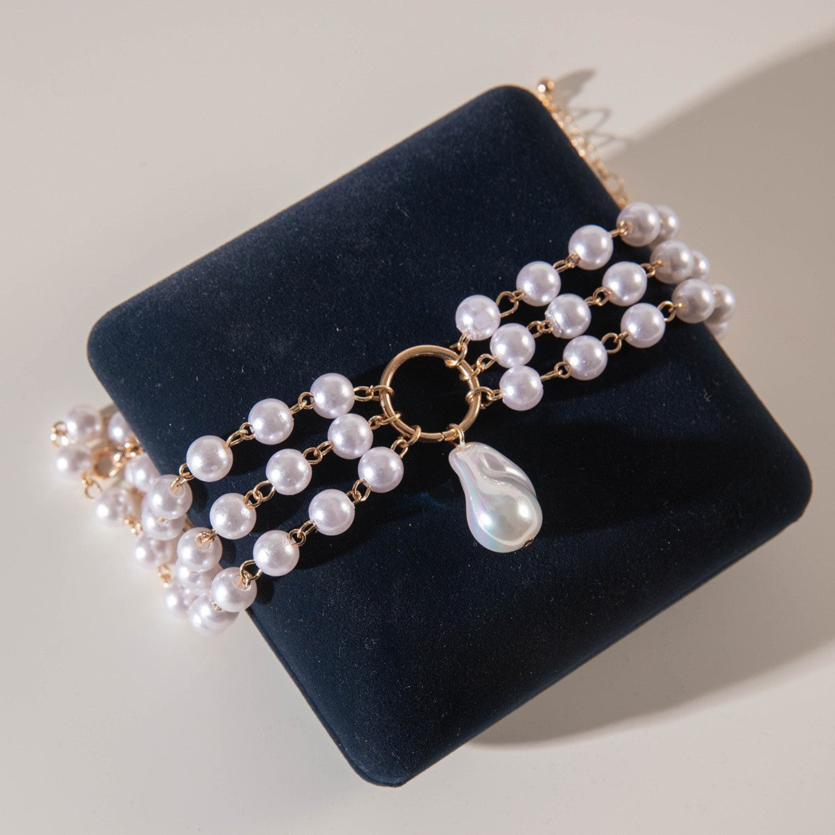 Multi-Layer Irregular Pearl Anklet