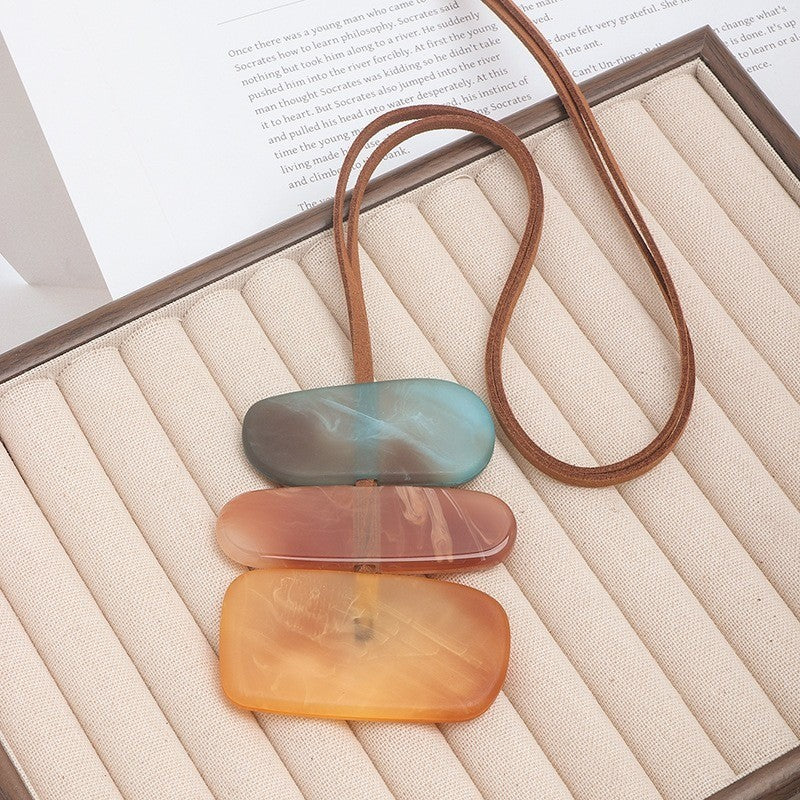 Vintage Irregular Stone Layered Necklace