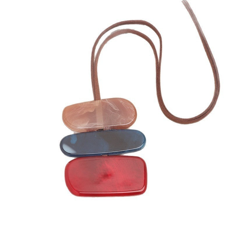 Vintage Irregular Stone Layered Necklace