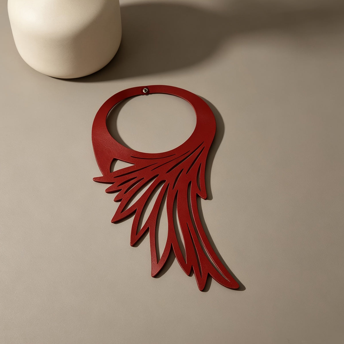 Gothic Hollow Wing Collar Necklace