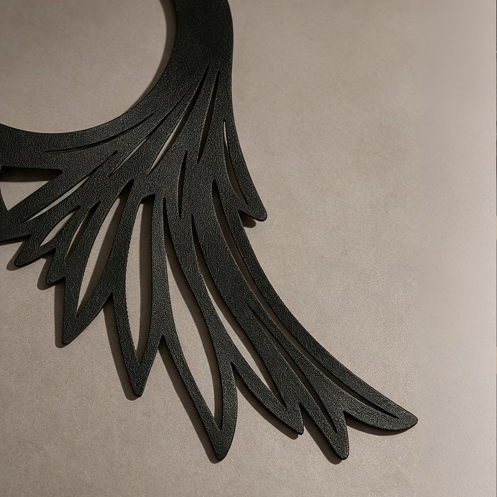 Gothic Hollow Wing Collar Necklace