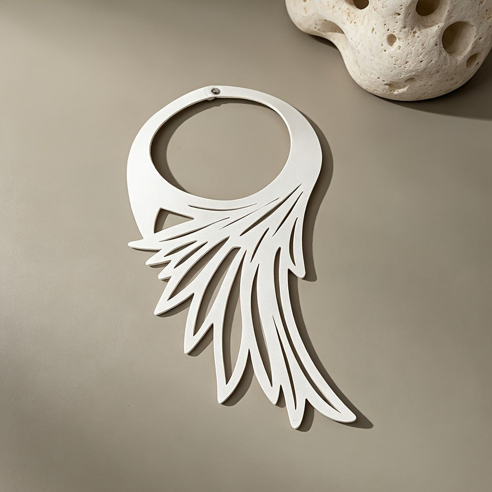 Gothic Hollow Wing Collar Necklace