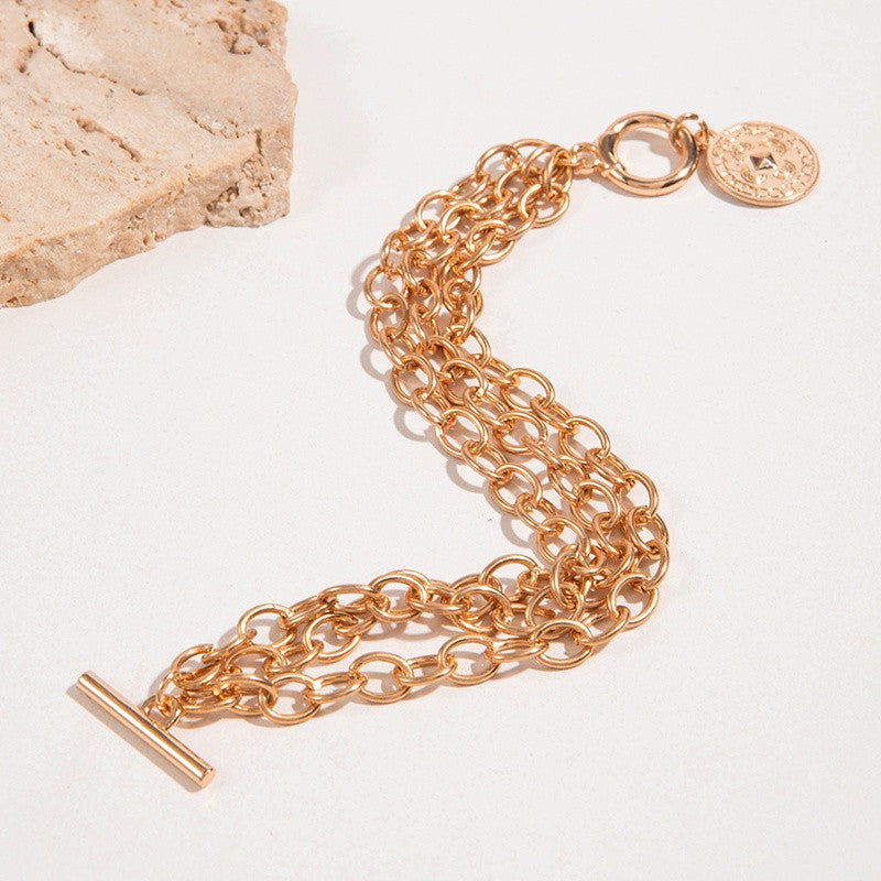 Vintage Chunky Chain Toggle Bracelet