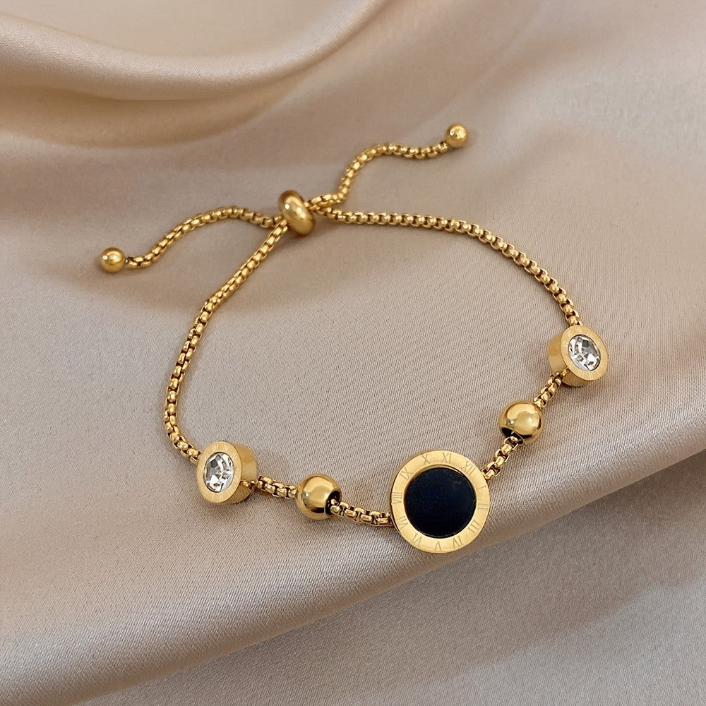 18k Vintage Evil Eye & Pearl Bracelet Set
