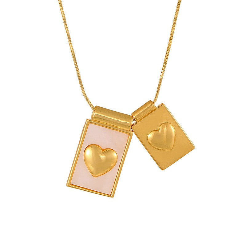 18k Layered Religious Medal Necklace