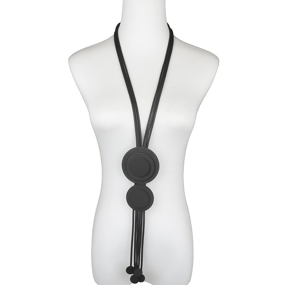 Geometric Double Diamond Y-Necklace