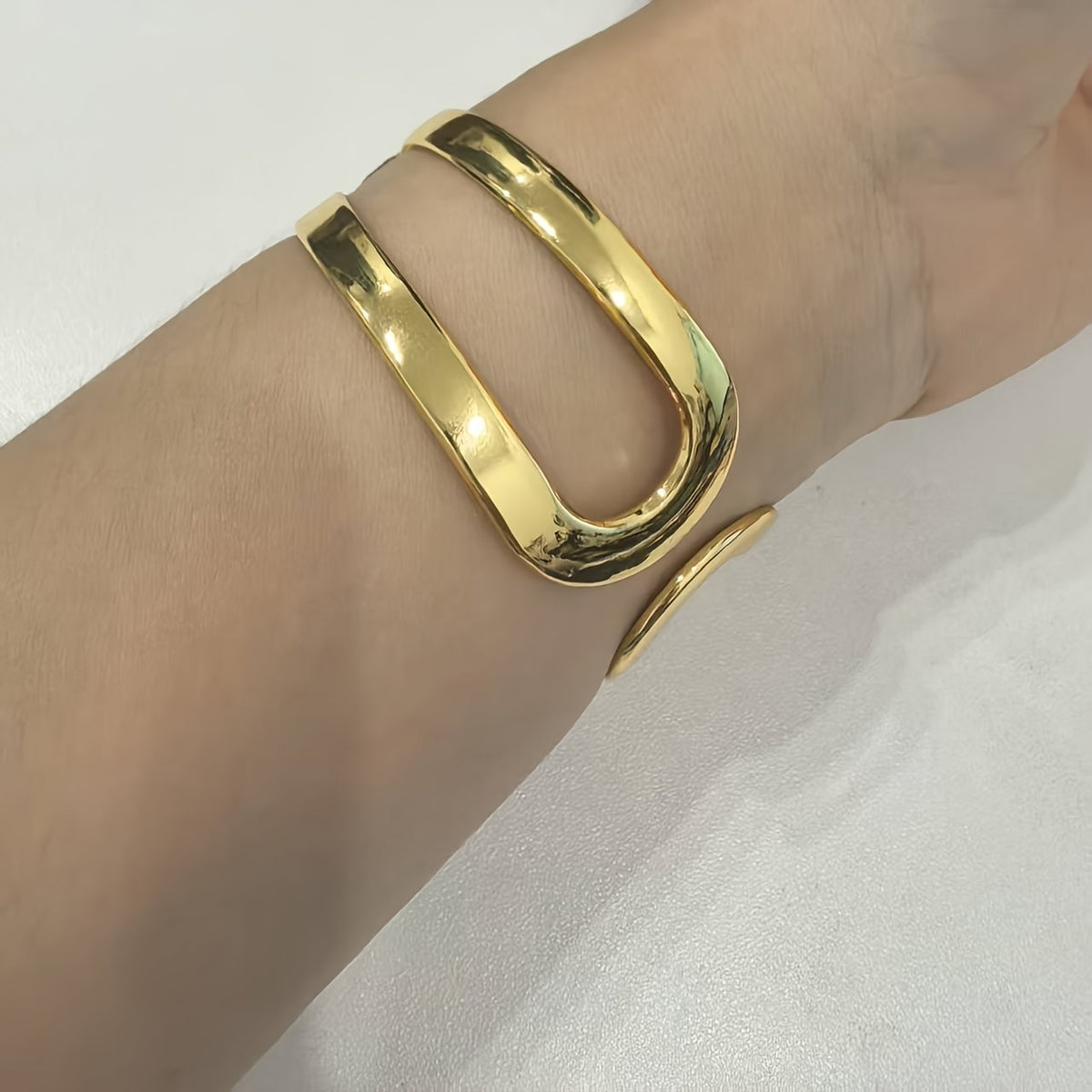 Vintage Textured Heart Open Cuff Bracelet