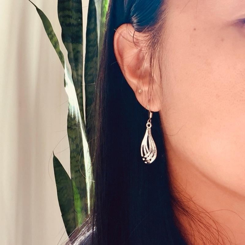Twisted Teardrop Dangle Earrings