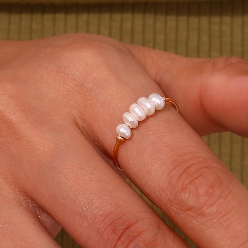 Natural Baroque Pearl Ring