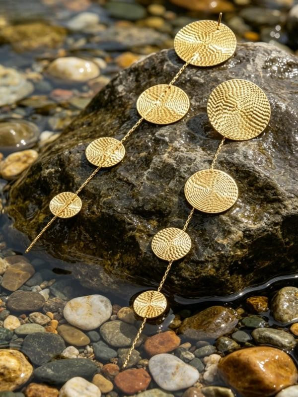Bohemian Disc Drop Chandelier Earrings