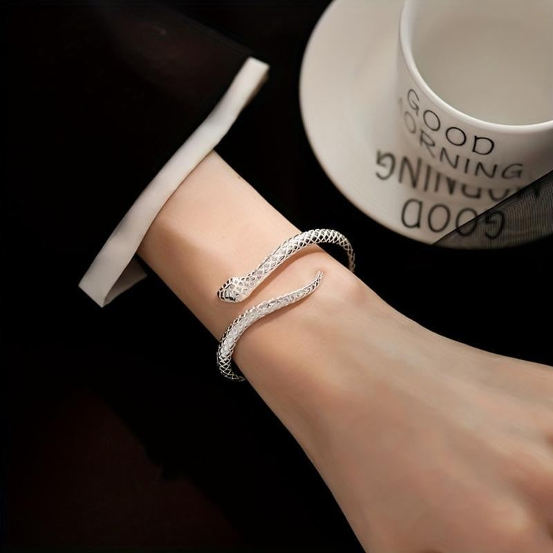 S925 Snake Cuff Bracelet