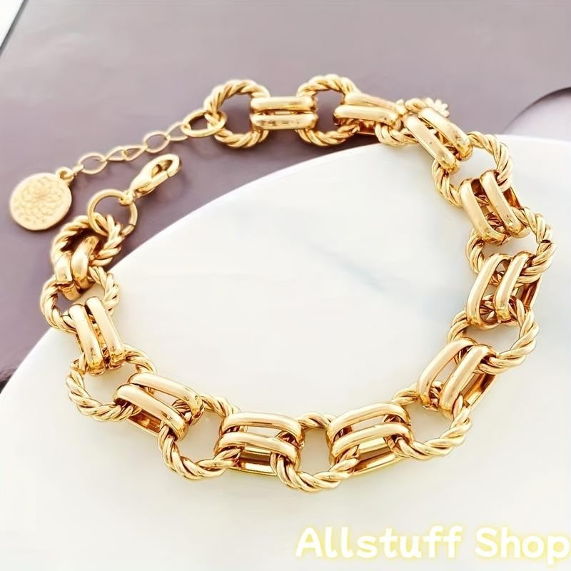 Twisted Link Chain Bracelet