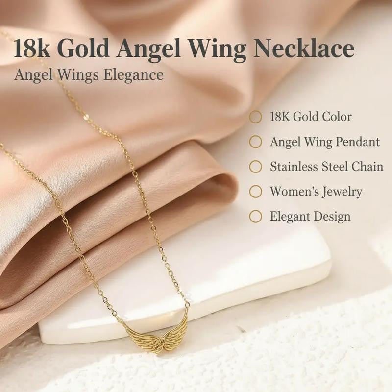 Adjustable Angel Wing Necklace