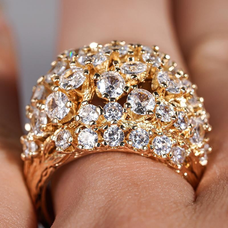 Intertwined Cubic Zirconia Ring