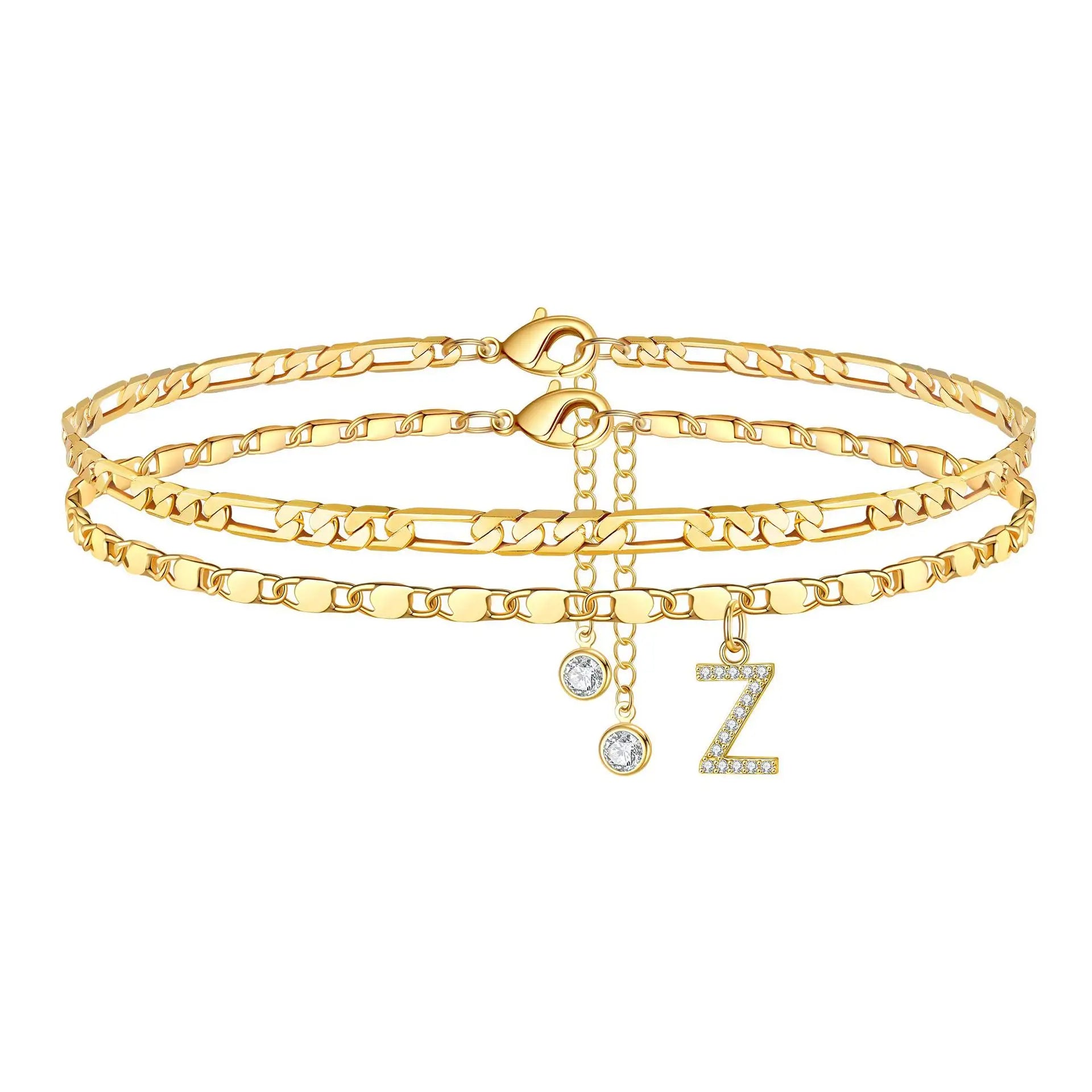 Initial Ankle Bracelet